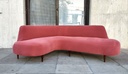 Sillon curvo rosa