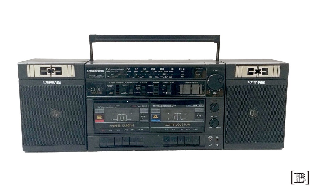 [TA00070] Radiograbador Continental Negro