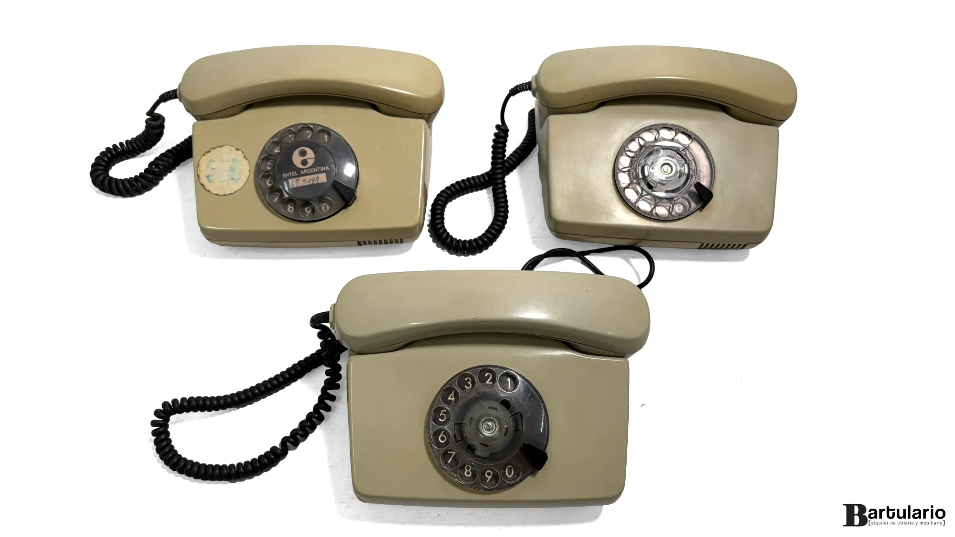 Teléfono de disco gris III (Hay 3 unidades)