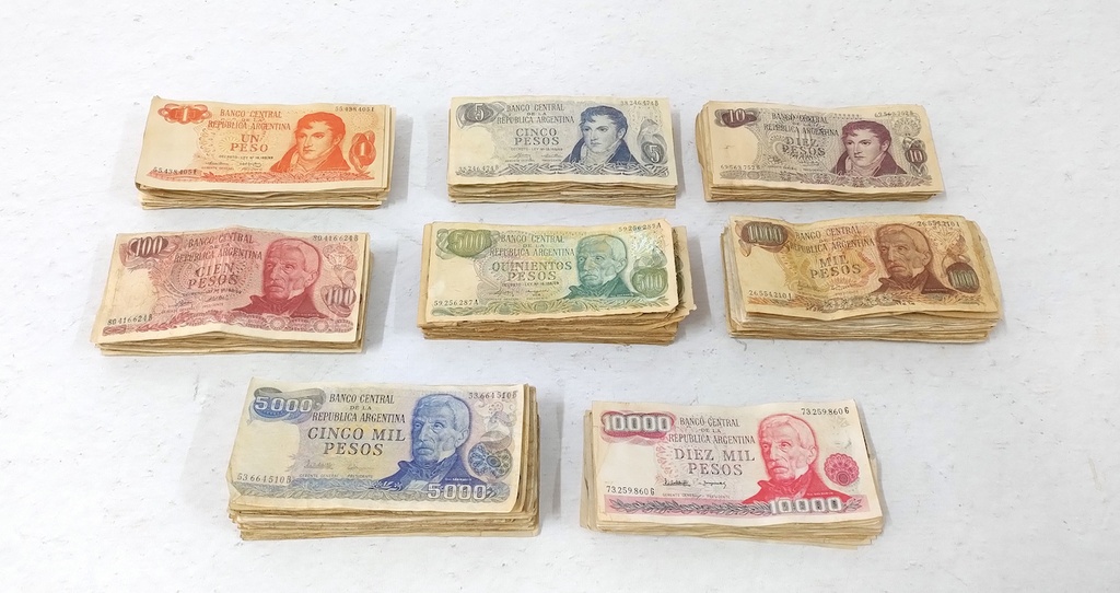 Pesos Ley doble faz x 232 Billetes