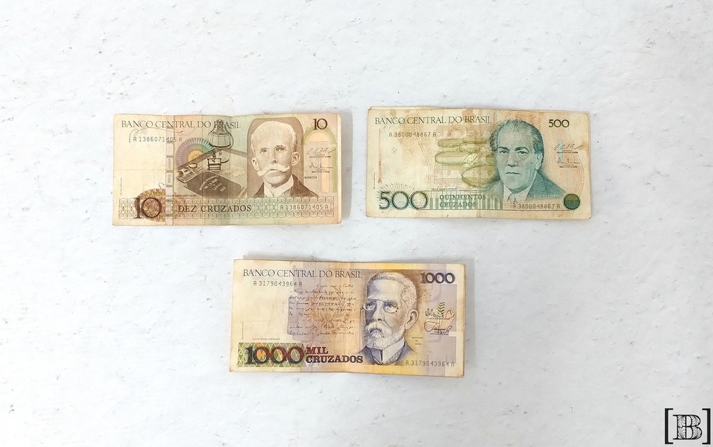 Cruzados billetes reales x 6 unidades