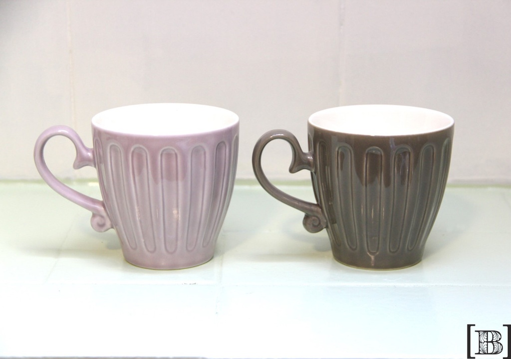 [VV00089] Tazas mugs facetados x 2