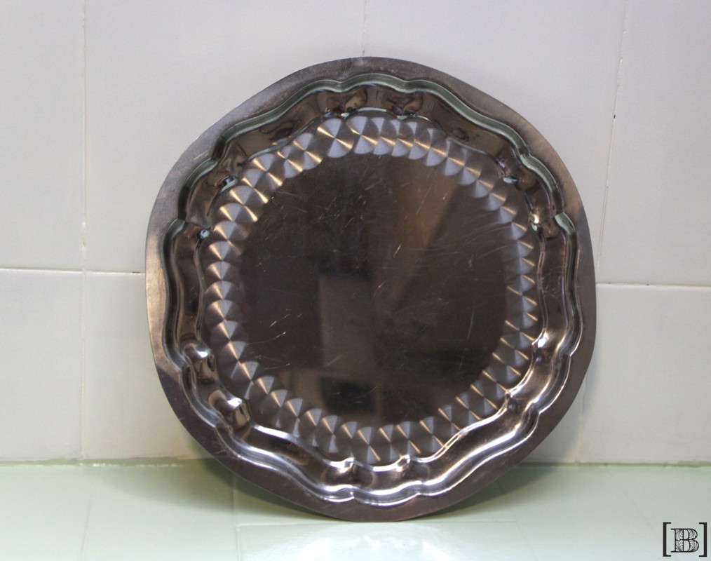 [VV00092] Bandeja fuente redonda acero