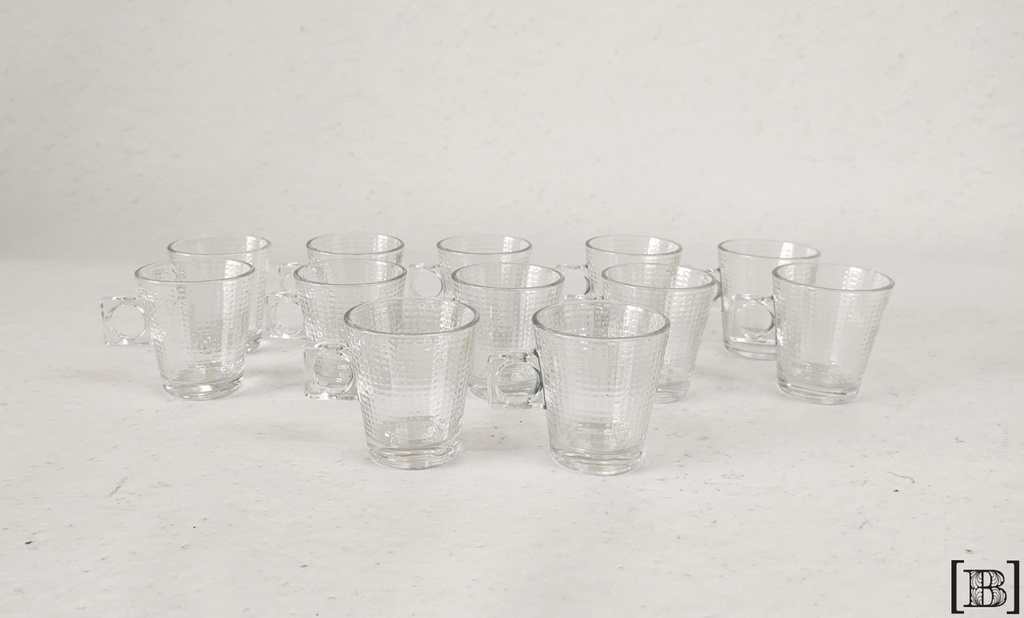 [VV00132] Tacitas de café vidrio (Hay 12 unidades)