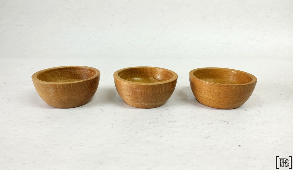 Cuenquitos de madera (3 unidades)