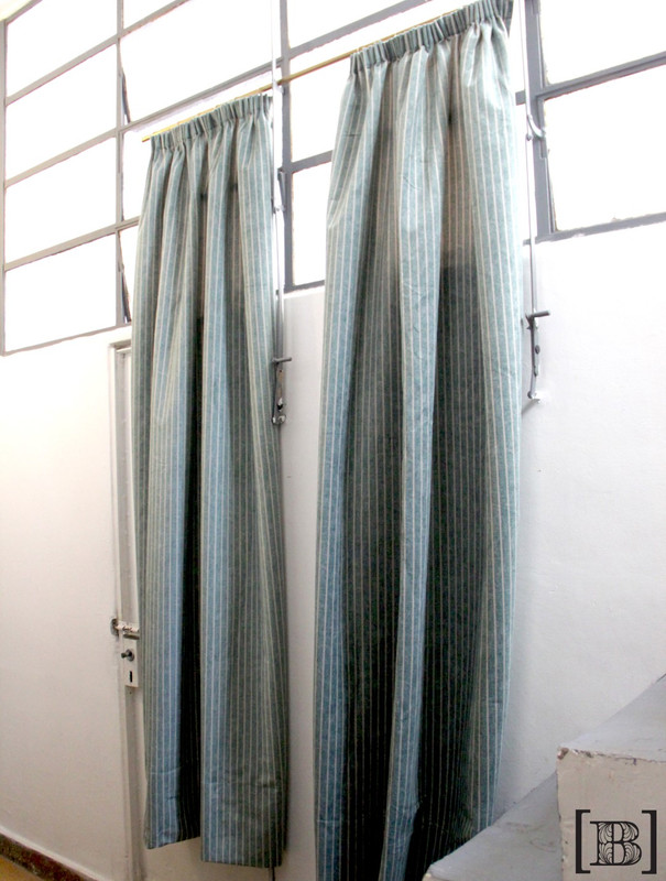 Patas de pana rayadas x 2 paños