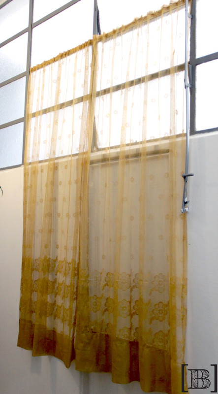 [XM00074] Cortinas de tul amarillas x 2 paños