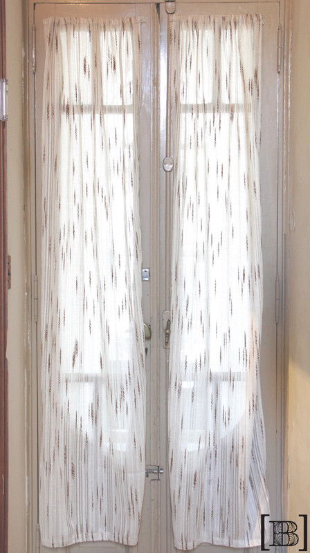 Visillos Beige x 2 paños