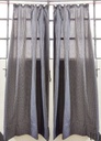 Cortinas cuadrille azules x 2 paños