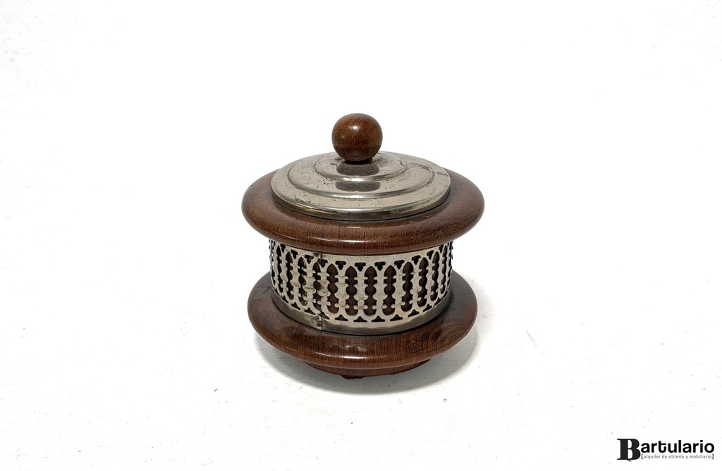 Caja madera redonda