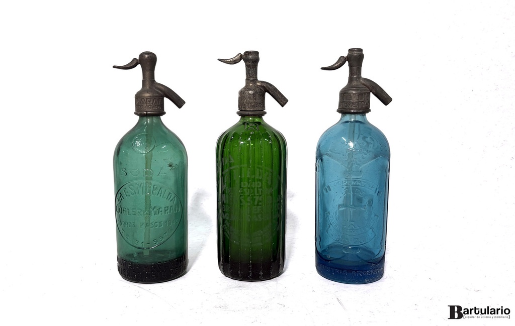 Sifones antiguos x 3 unidades