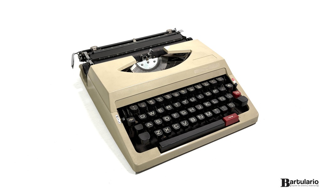 [TM00019] Máquina de escribir portátil beige 002323