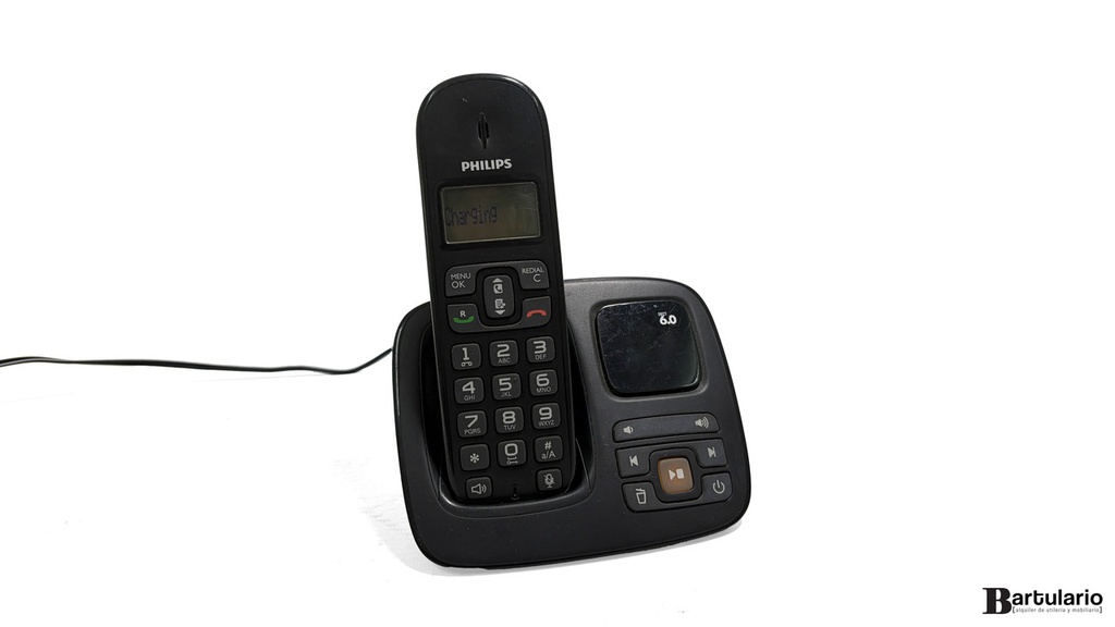 [TT00073] Teléfono inalámbrico phillips negro