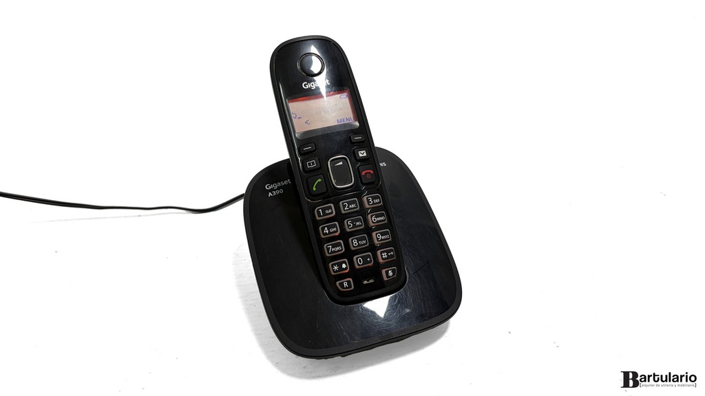 Teléfono inalámbrico gigaset siemens negro