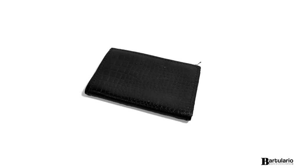 [BV00092] Portadocumentos negro cocodrilo