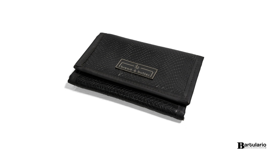 [BV00099] Billetera negra con velcro