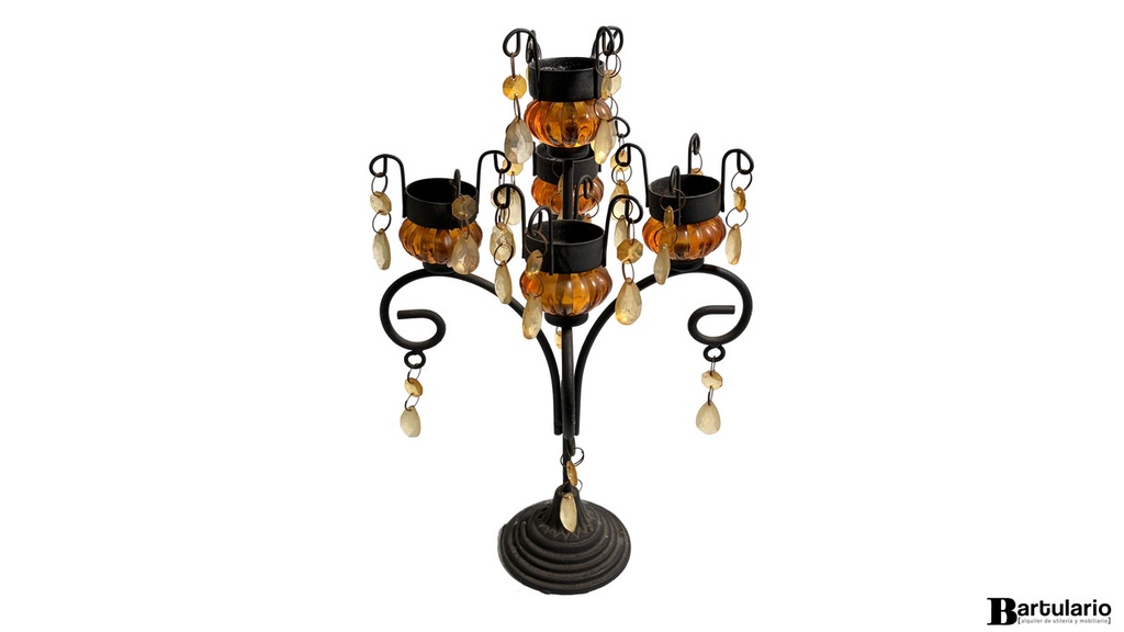 [DM000477] Candelabro caireles para 5 velitas