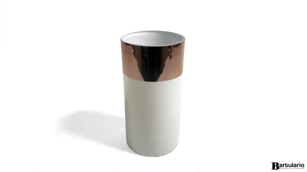 Florero con franja cobre