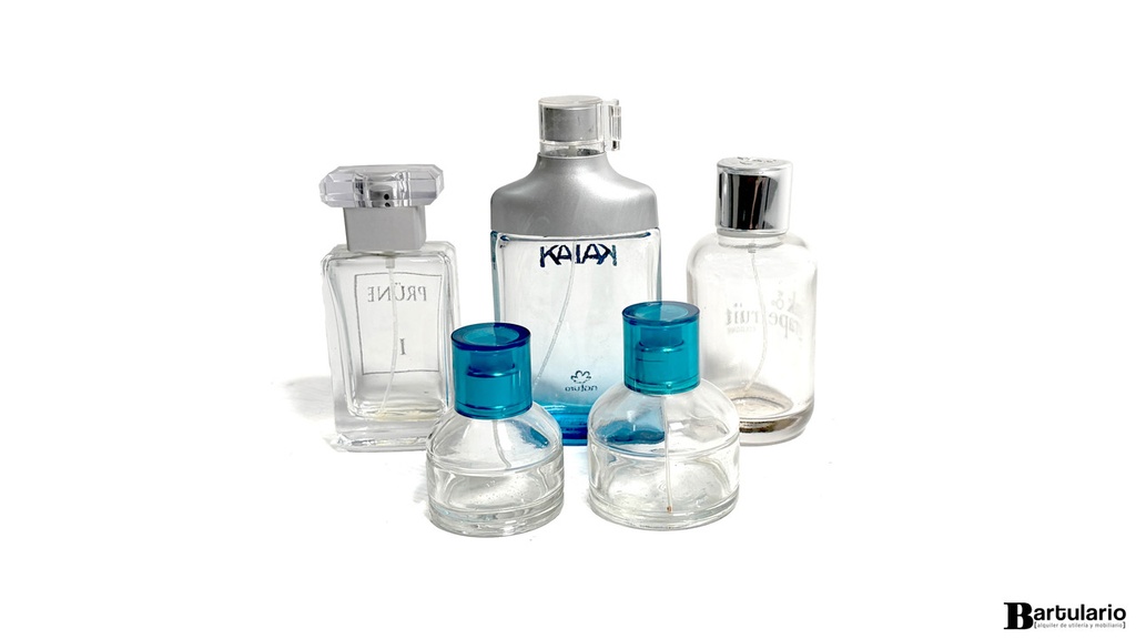 Perfumes tono azul x 5 unidades