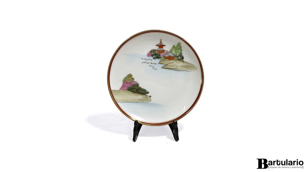 [DM000496] Platito deccorativo con soporte Japon Tzuji