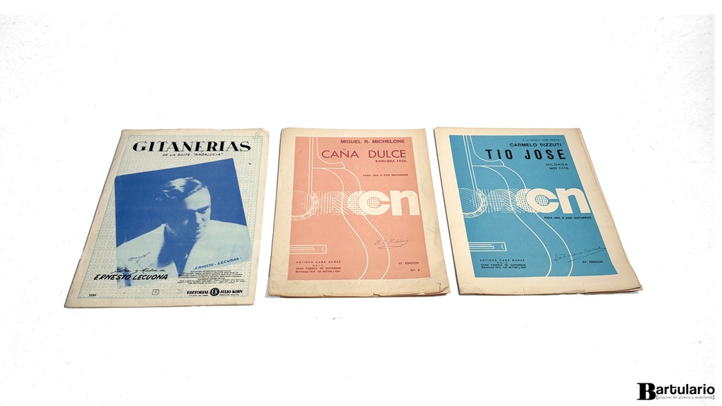[LL00026] Cancioneros / Partituras para guitarra x 3 unidades