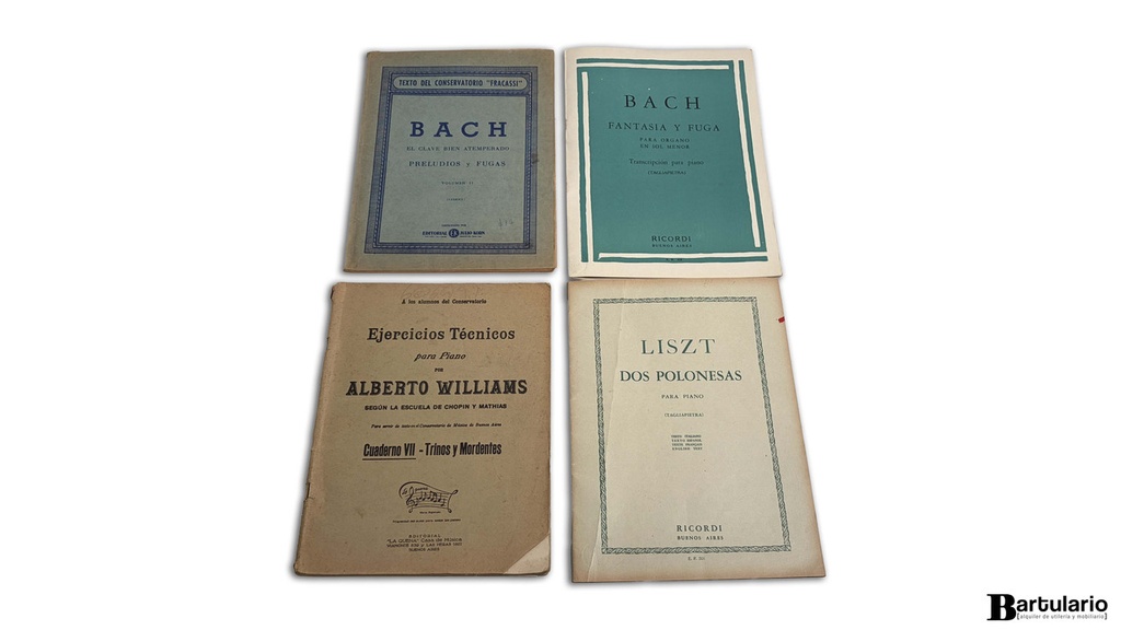 Cuadernillos / Partituras para piano